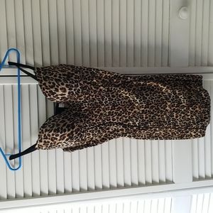 Cheetah print satiny Bustier/ body shaper- Maidenform